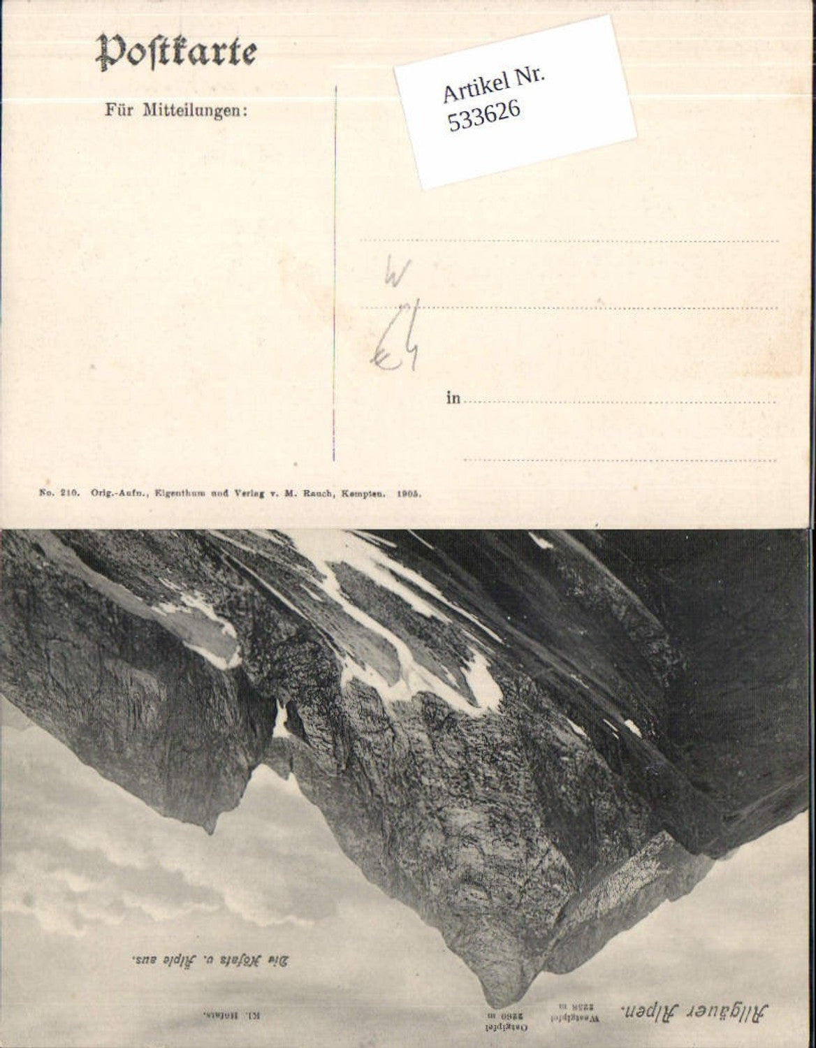 533626,Allgäu Allgäuer Alpen Höfats b. Oytal Oberstdorf
