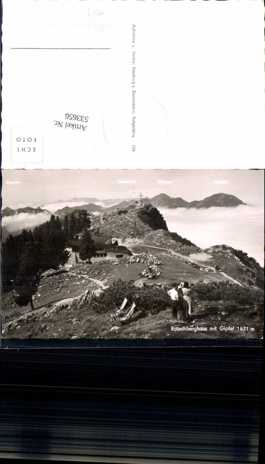 533656,Rauschberghaus Gipfel Gipfelkreuz bei Ruhpolding LK Traunstein