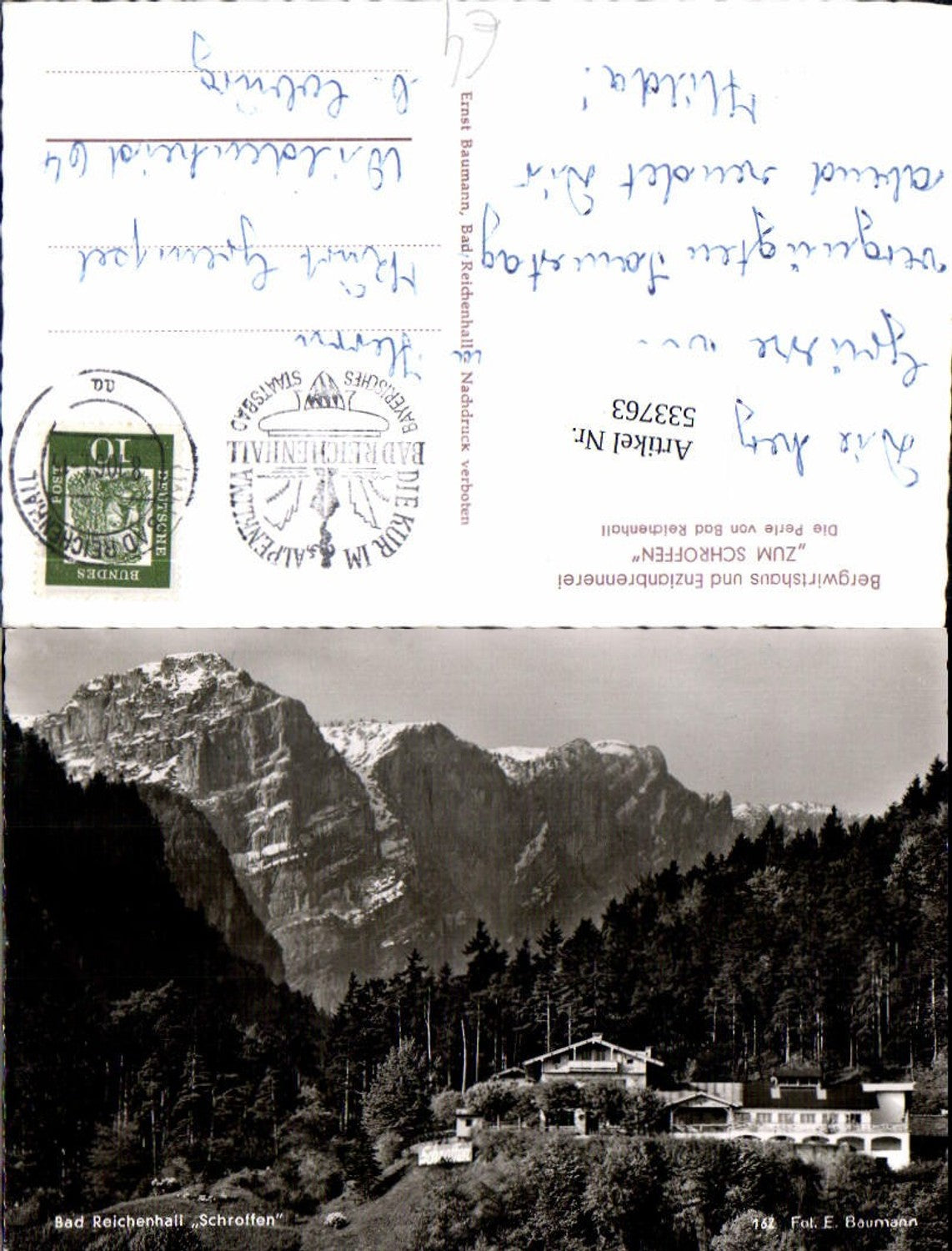 533763,Bad Reichenhall Schroffen Gasthaus pub Baumann 162