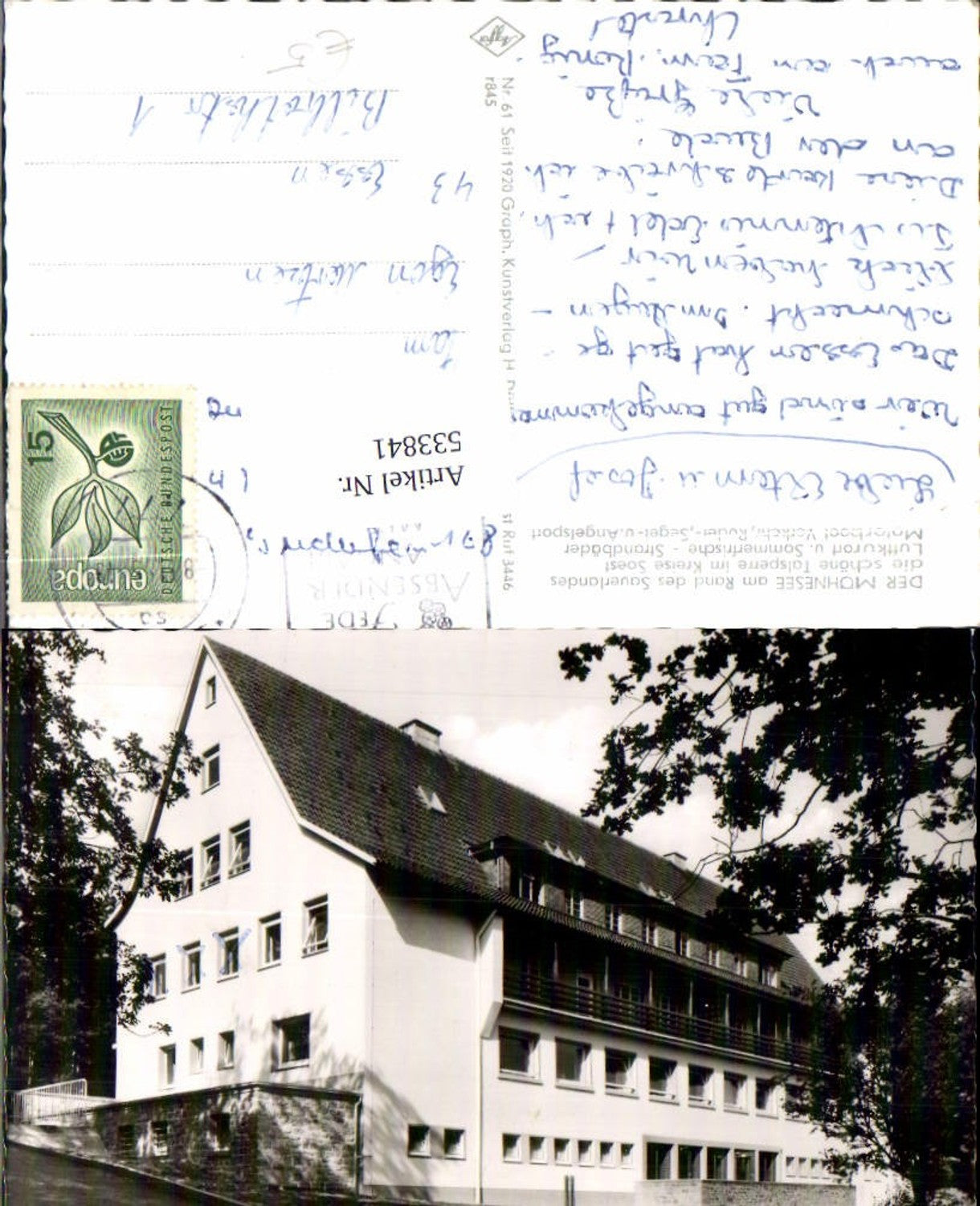 533841,Möhnesee Jugendherberge Körbecke LK Soest