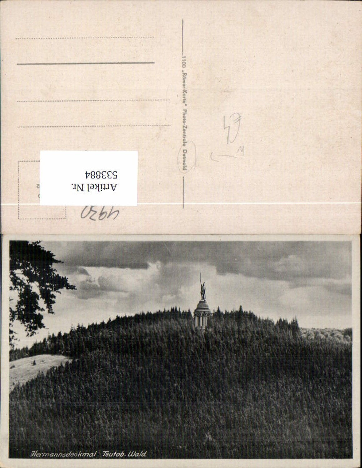 533884,Hermannsdenkmal Teutoburger Wald bei Detmold Lippe