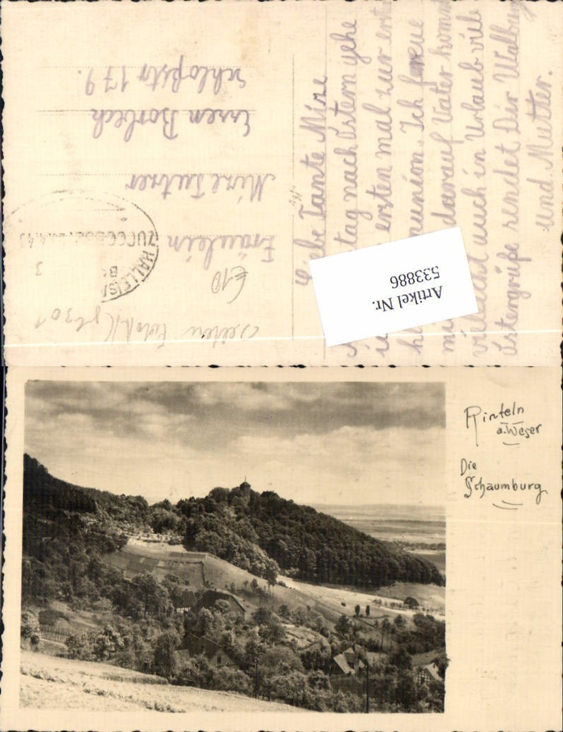 533886,tolle Foto-AK Rinteln an der Weser Schaumburg