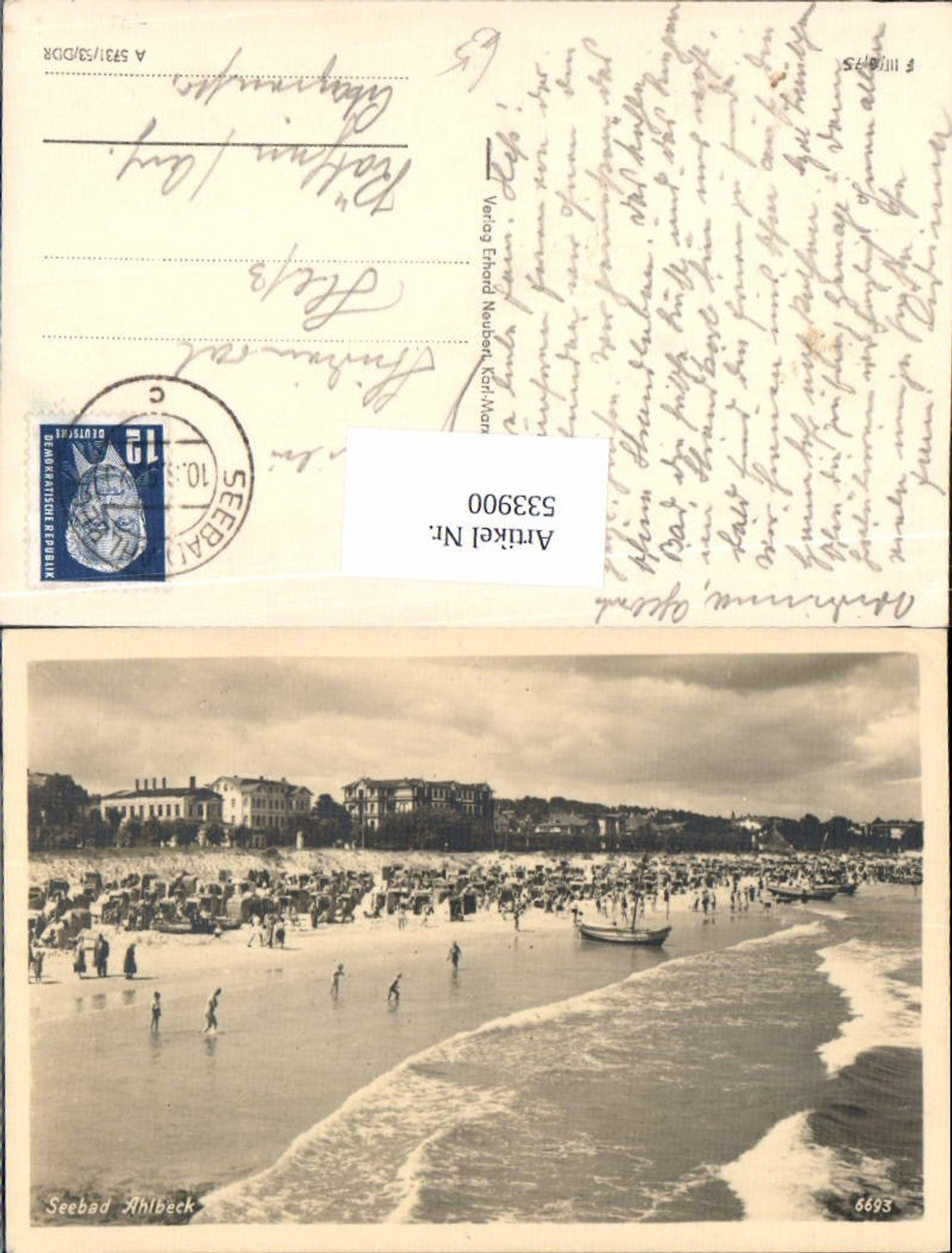 533900,tolle AK Seebad Ahlbeck Strandleben Heringsdorf