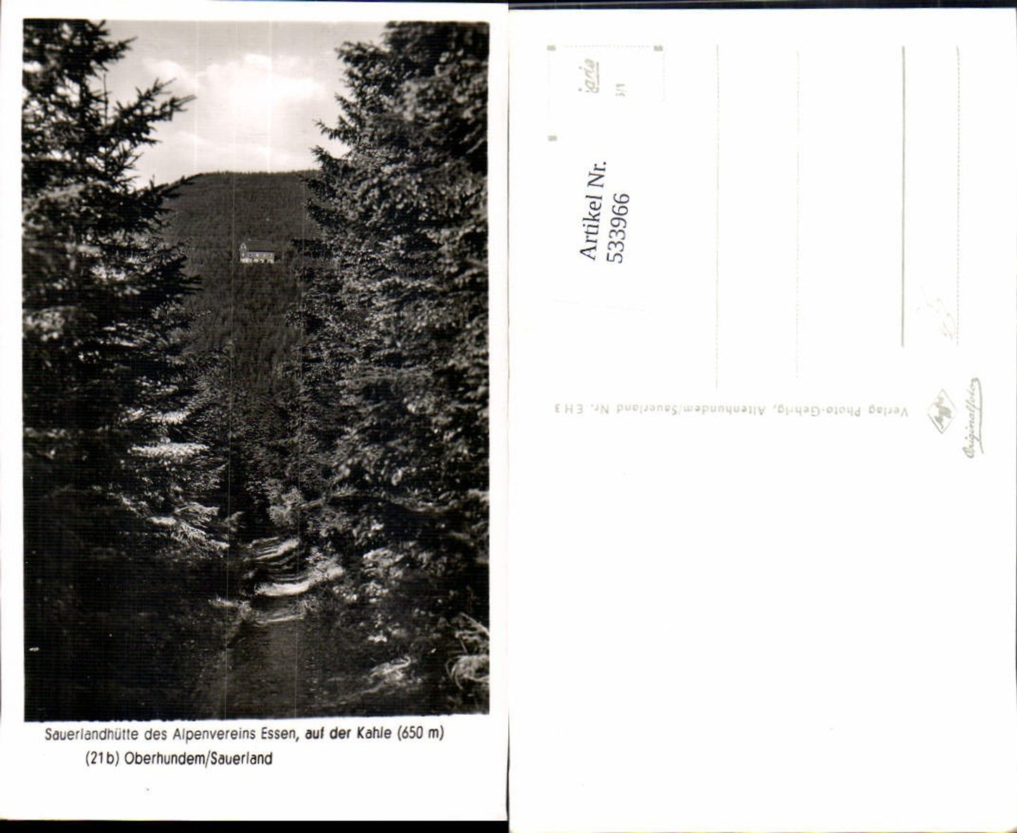 533966,Sauerlandhütte b. Oberhundem im Sauerland Kirchhundem LK Olpe