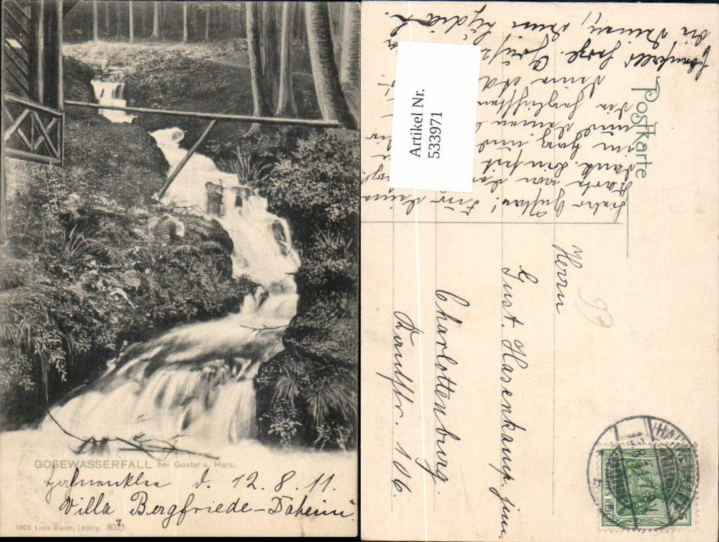 533971,Gosewasserfall bei Goslar am Harz pub Louis Glaser 8033