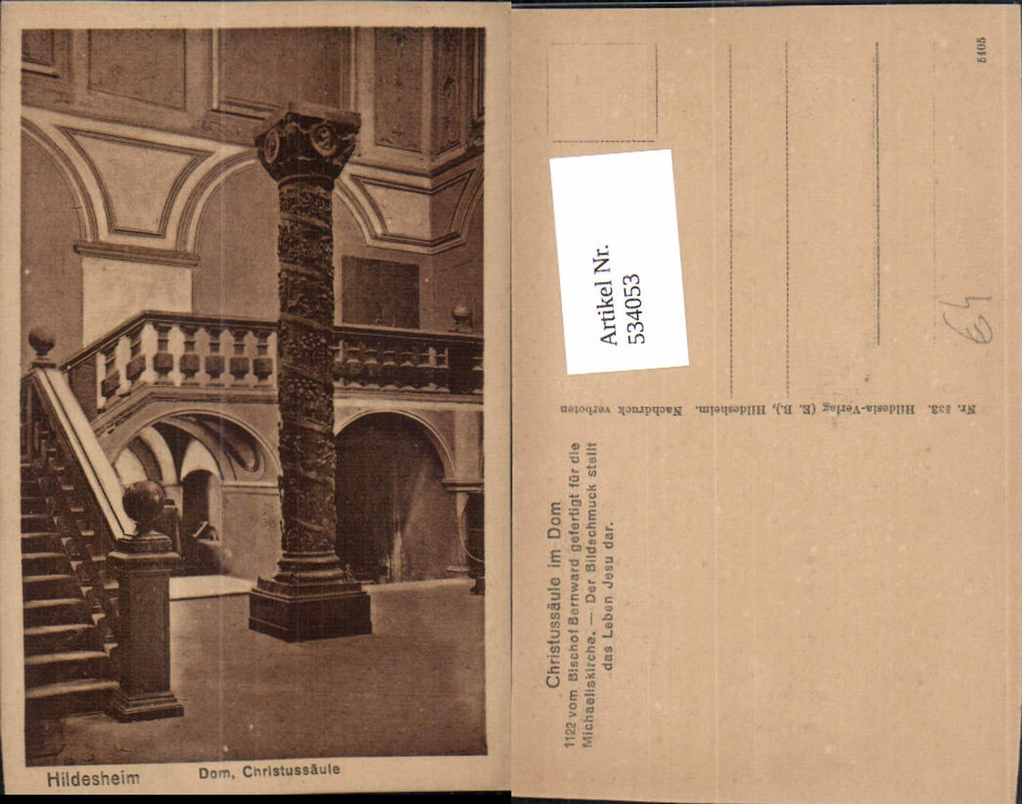 534053,Hildesheim Christussäule i. Dom