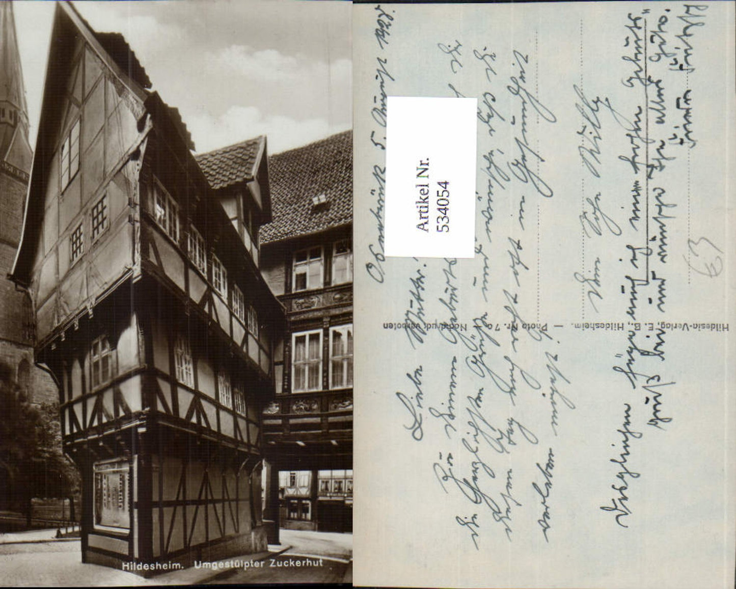 534054,Hildesheim Umgestülpter Zuckerhut Fachwerkhaus