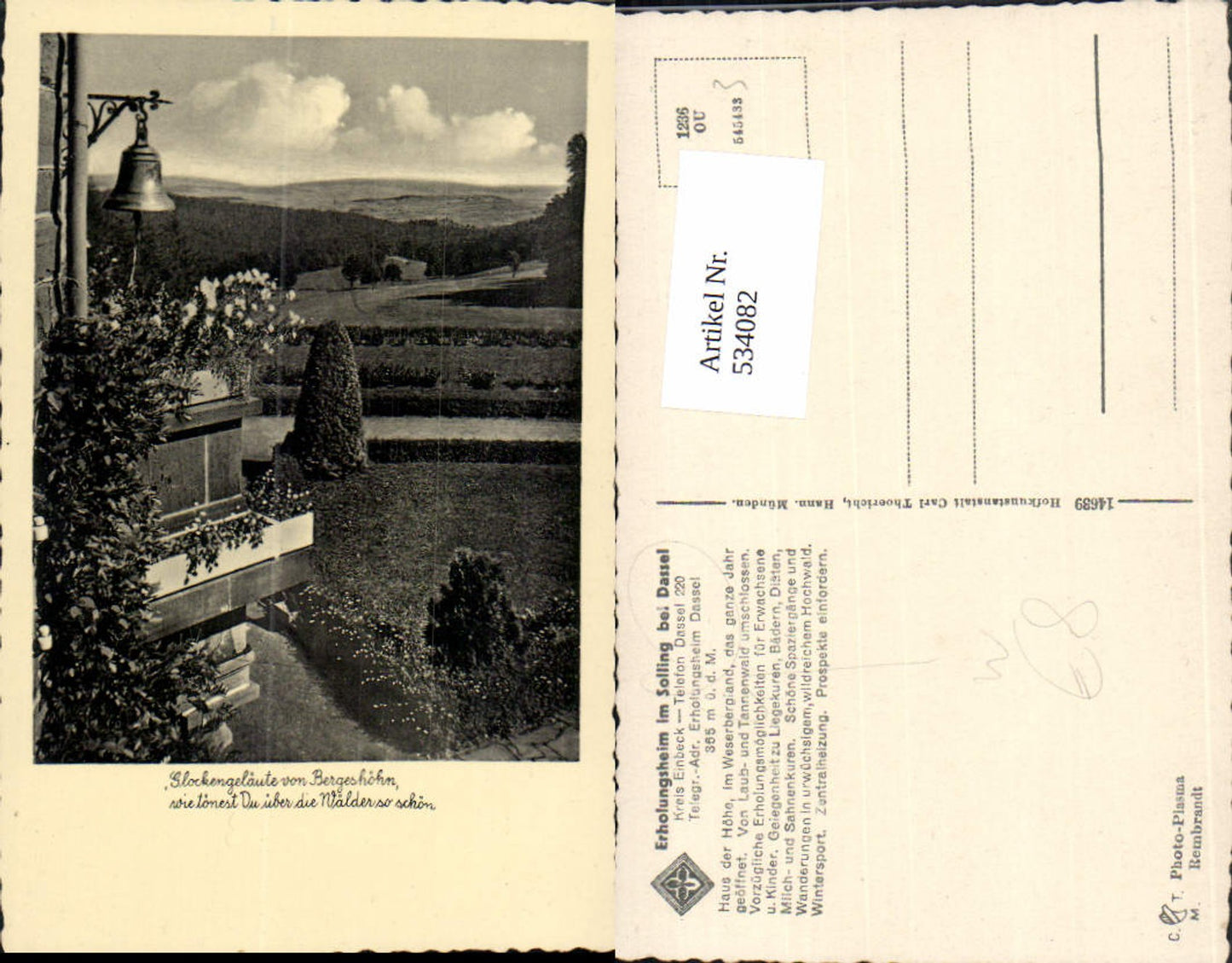 534082,Solling b. Dassel Erholungsheim