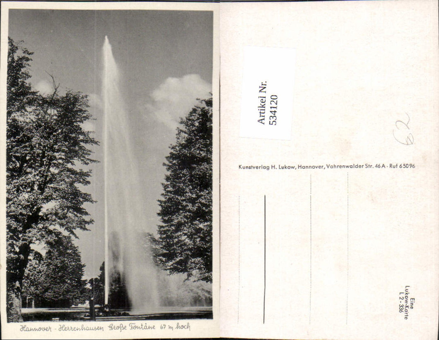 534120,Hannover Herrenhausen Große Fontäne Springbrunnen Brunnen