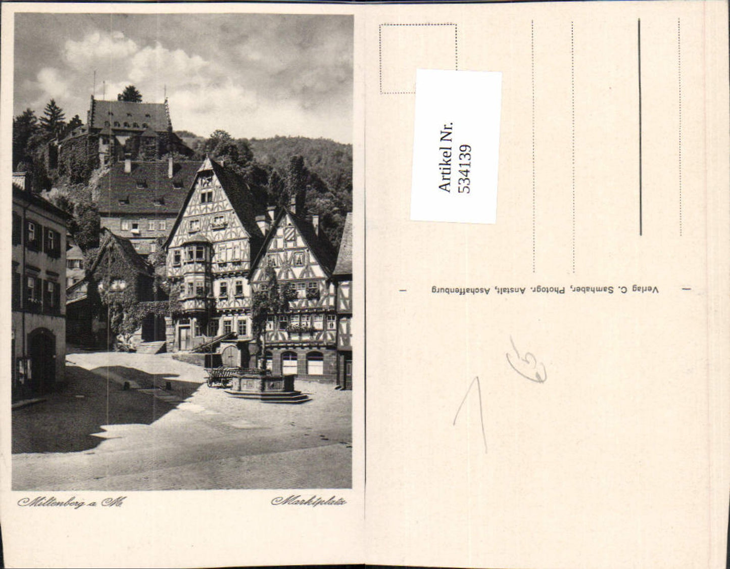 534139,Miltenberg a. Main Marktplatz