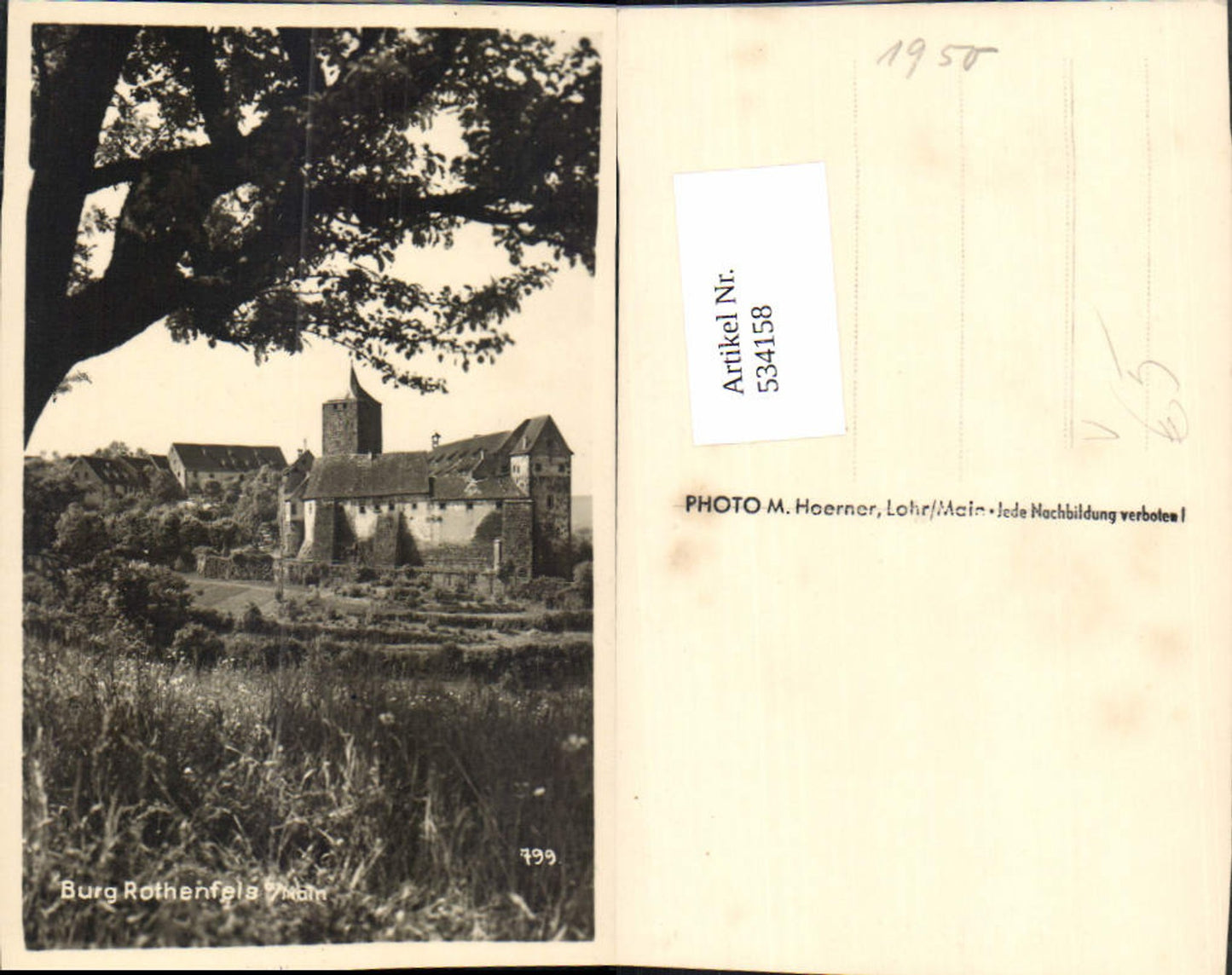 534158,Foto Ak Burg Rothenfels a. Main pub Photo M. Hoerner