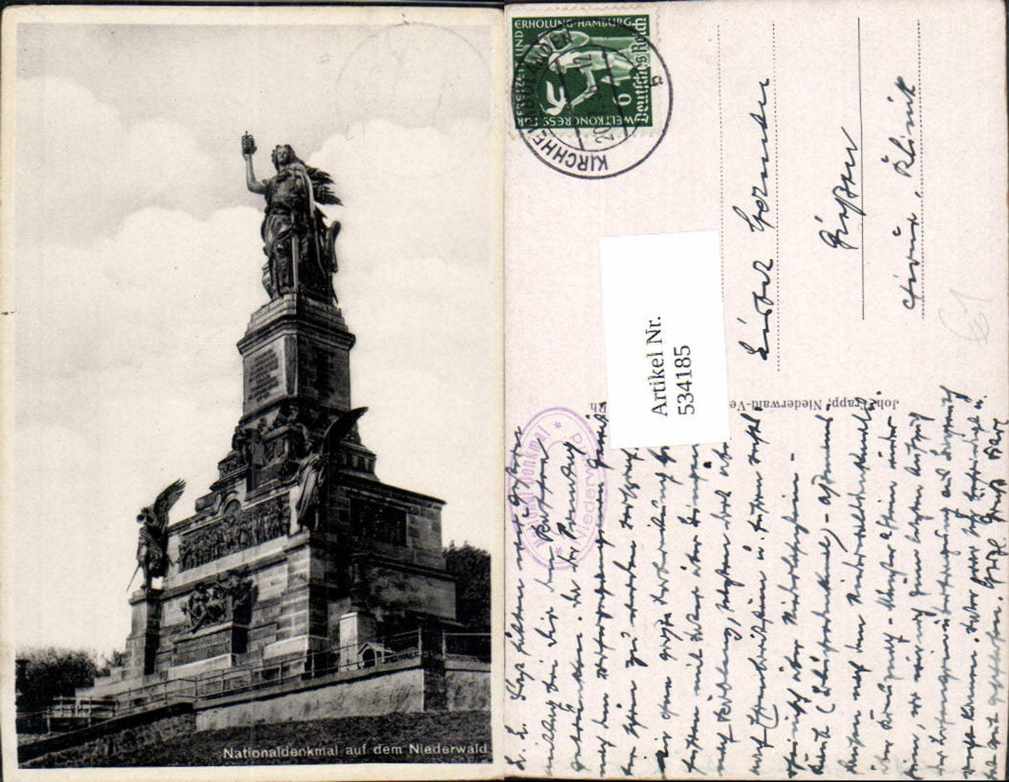 534185,Rüdesheim am Rhein National-Denkmal a. d. Niederwald Niederwalddenkmal