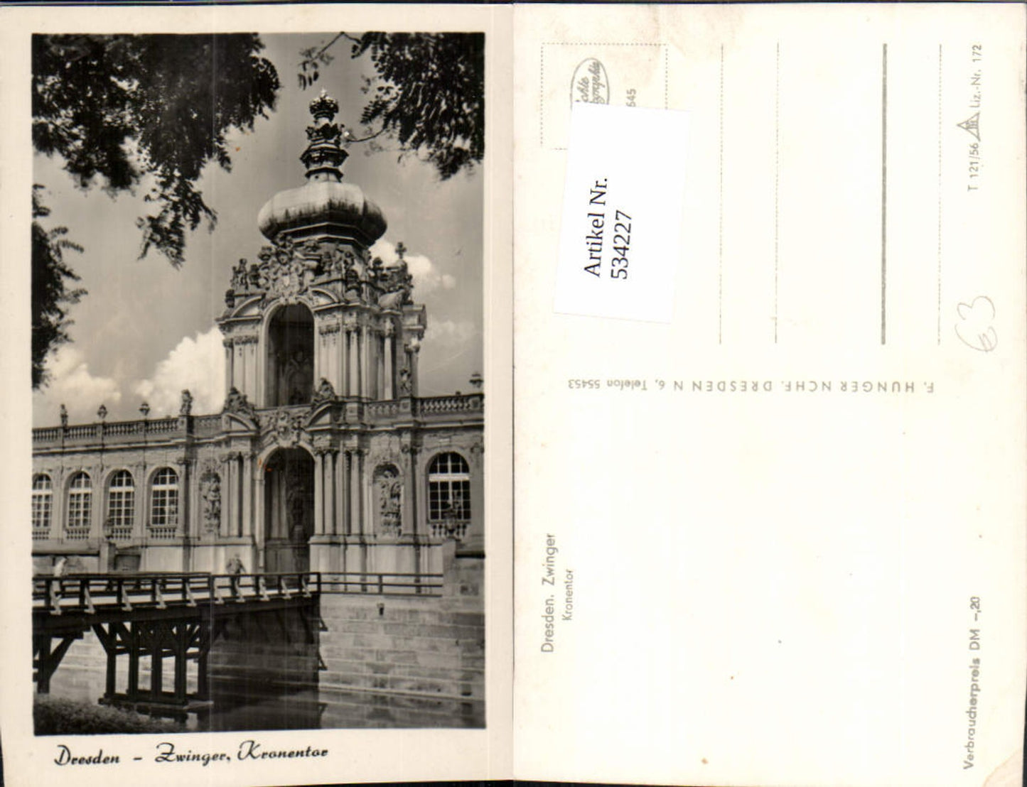 534227,Foto Ak Dresden Zwinger Kronentor