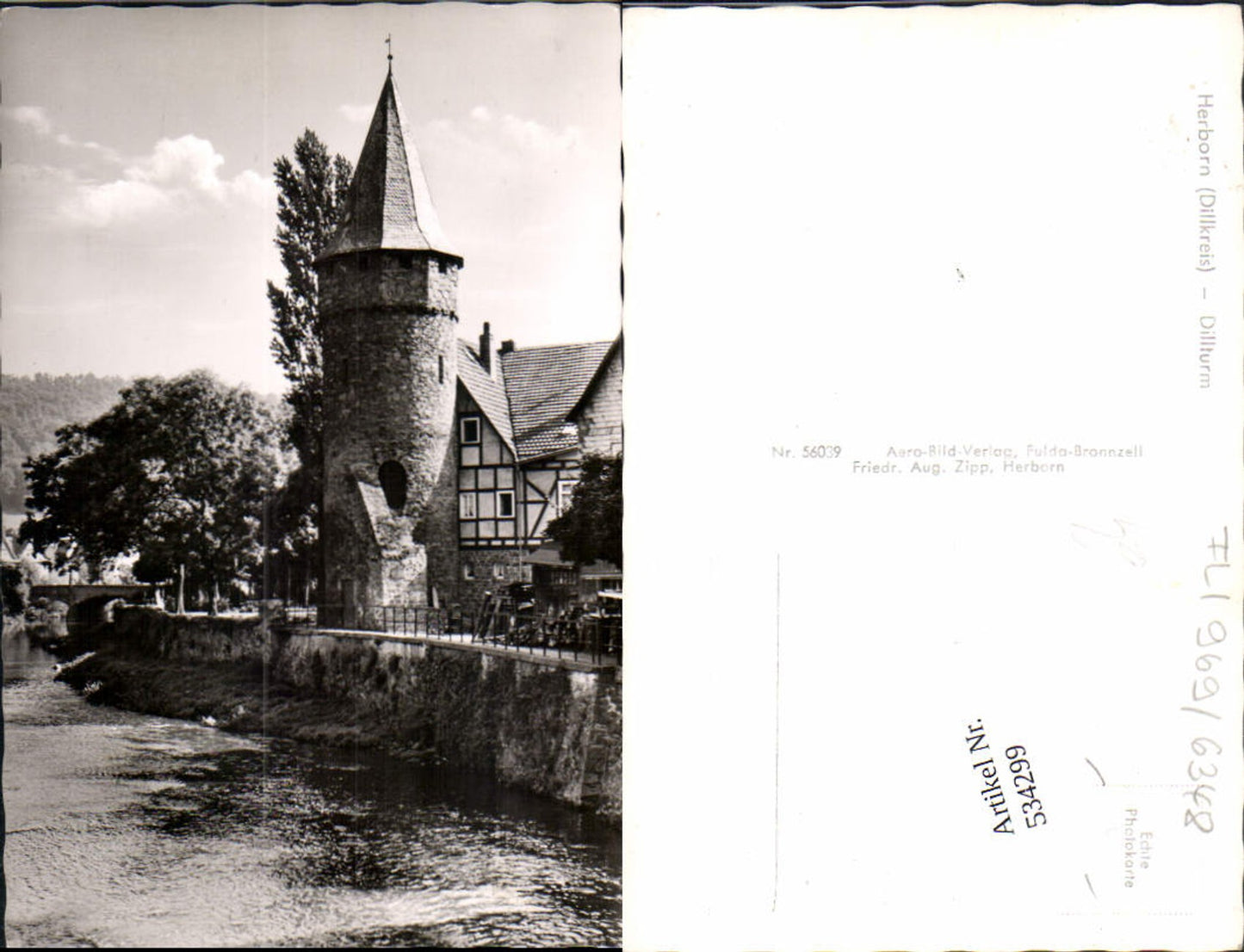 534299,Foto Ak Herborn Dillkreis Dillturm Turm