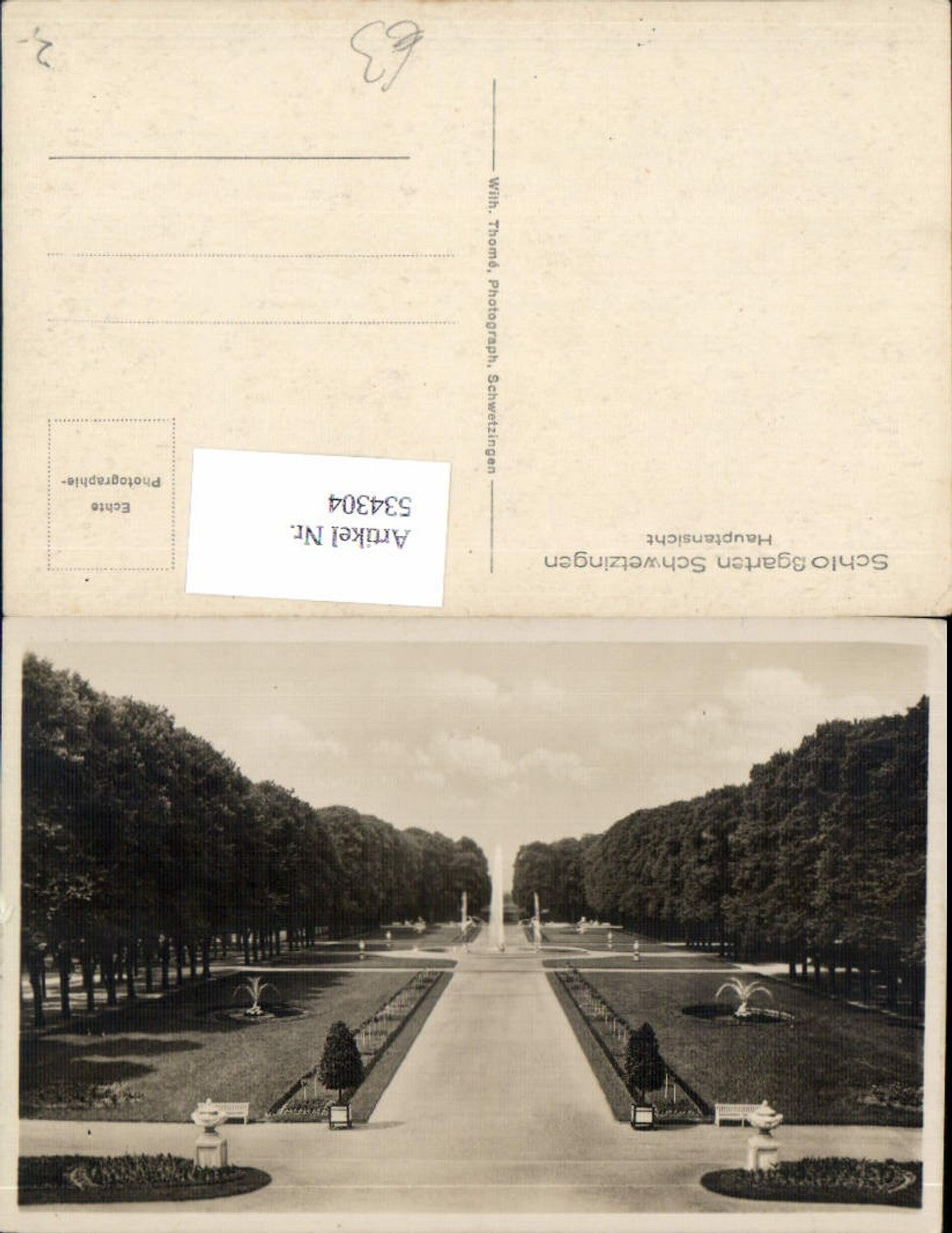 534304,Foto-AK Schwetzingen am Neckar Schlosspark
