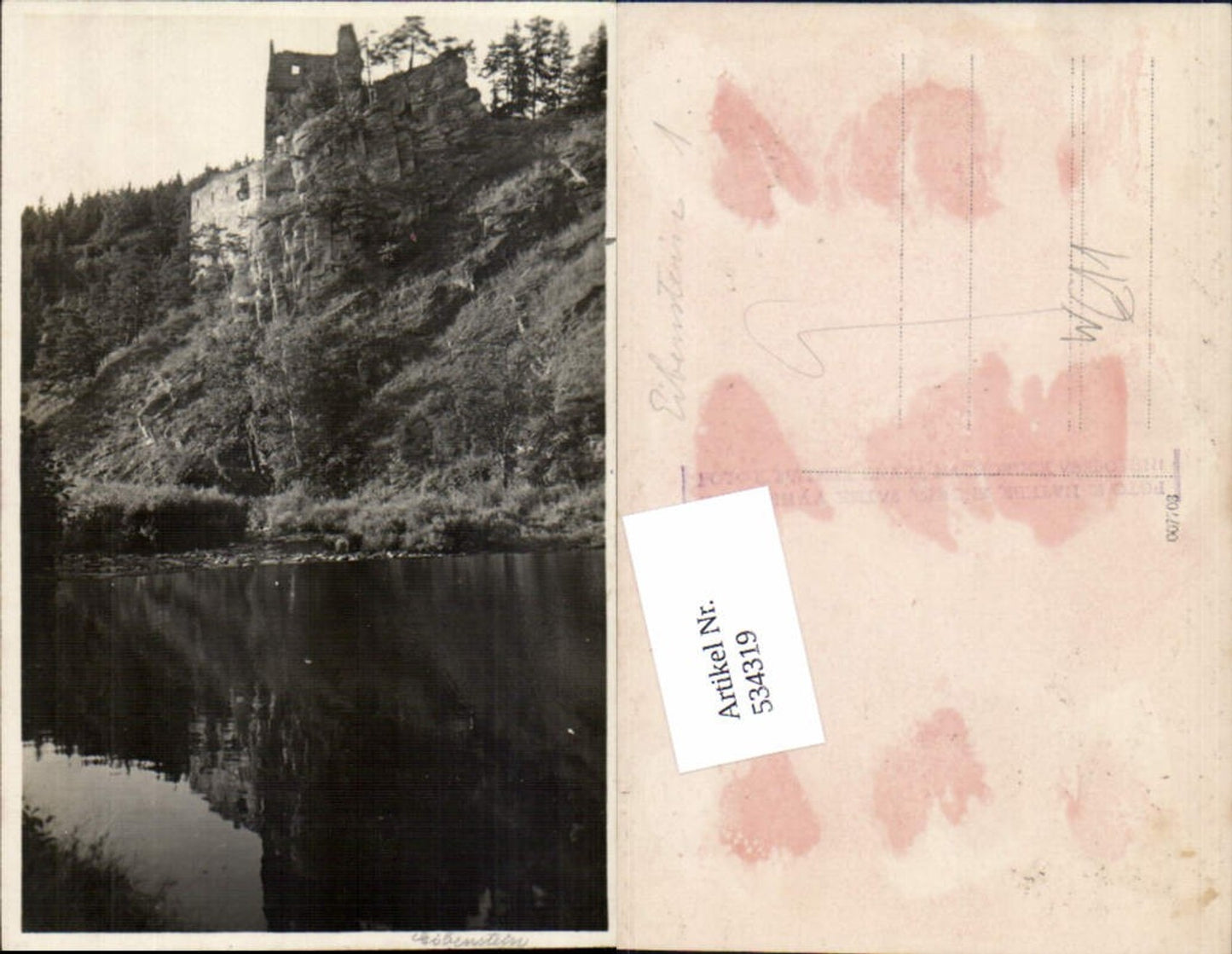 534319,seltene Foto-AK Ruine Eibenstein b. Waidhofen an der Thaya