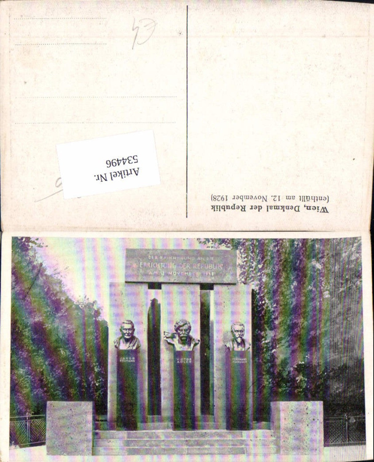 Alte Ansichtskarte – Old Postcard