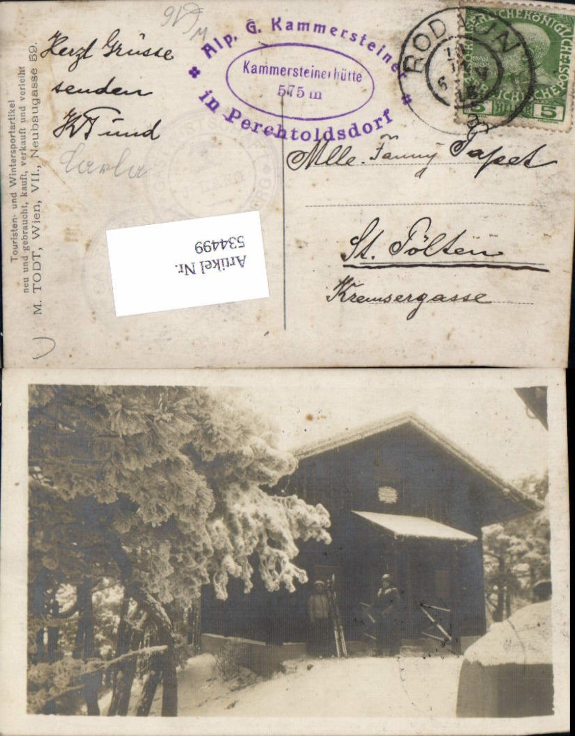 534499,tolle Foto-AK Kammersteinerhütte Perchtoldsdorf Wienerwald Föhrenberg