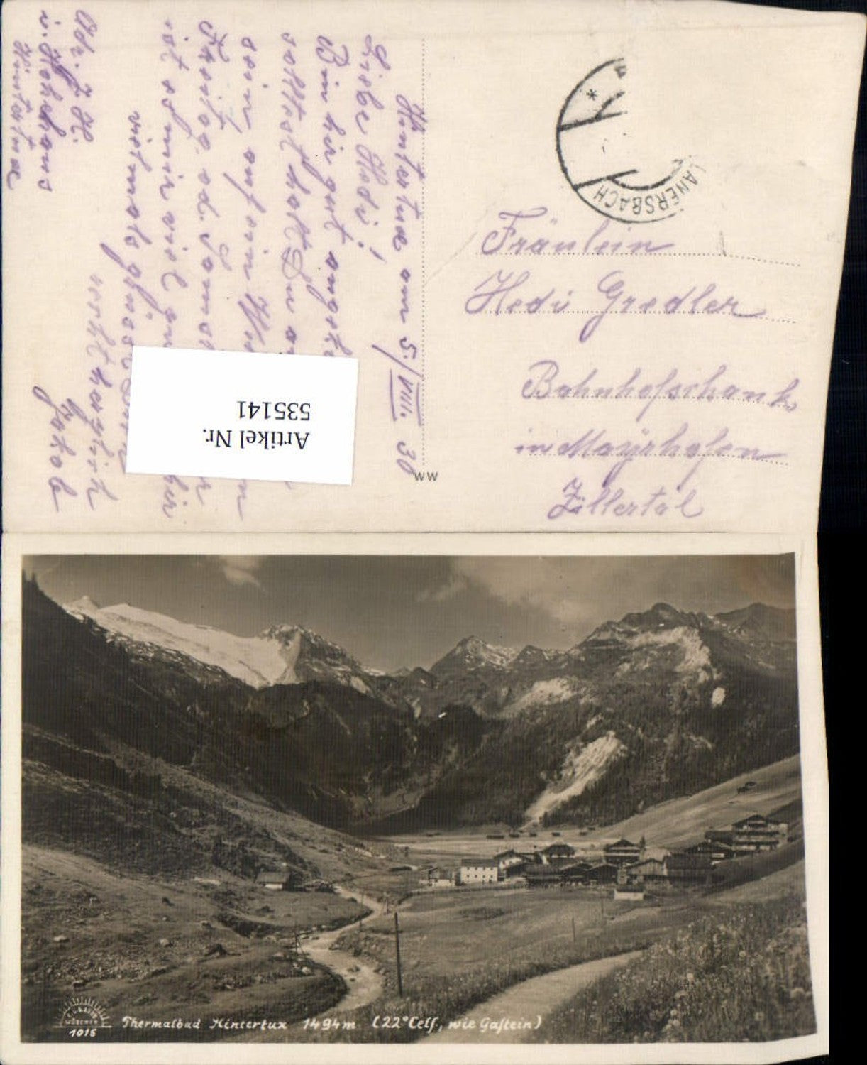 Alte Ansichtskarte – Old Postcard