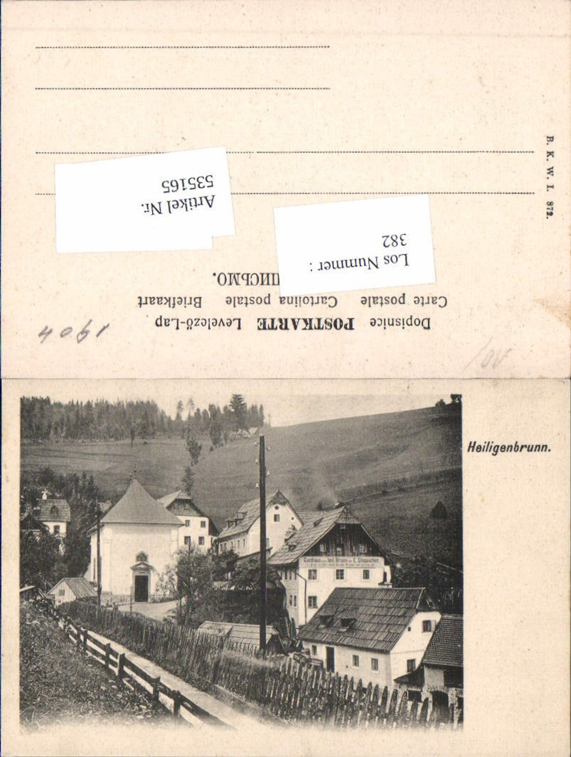 Alte Ansichtskarte – Old Postcard