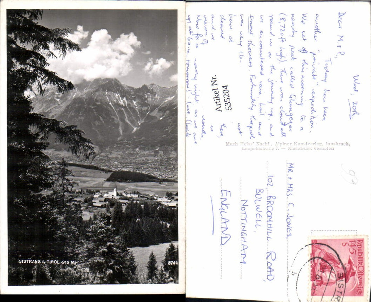 Alte Ansichtskarte – Old Postcard