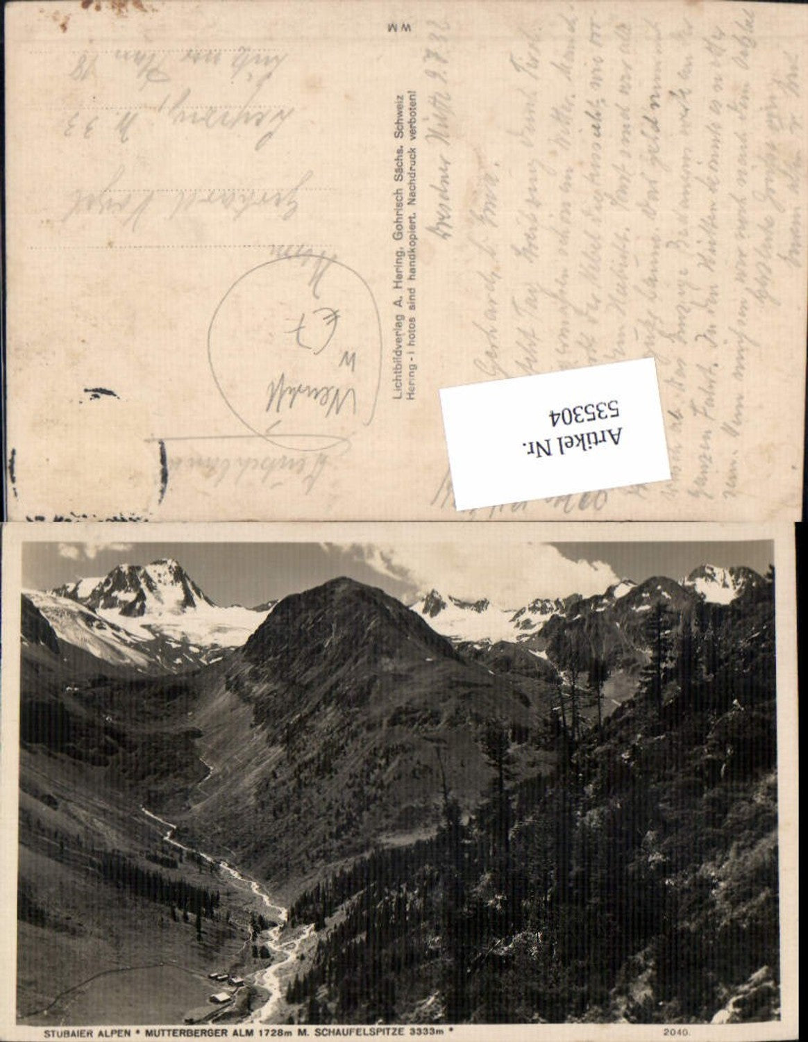 Alte Ansichtskarte – Old Postcard