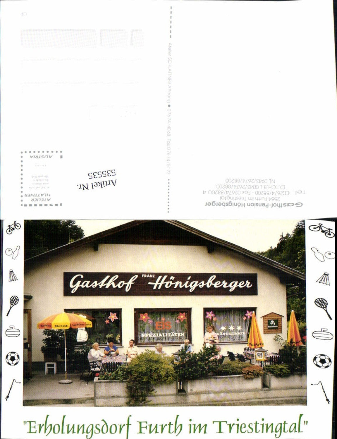 535535,Furth bei Weißenbach a.d. Triesting Gasthaus Hönigsberger 1975