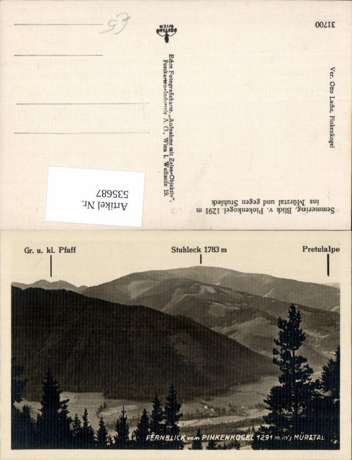 535687,Semmering Pinkenkogel in Mürztal Stuhleck Steinhaus am Semmering