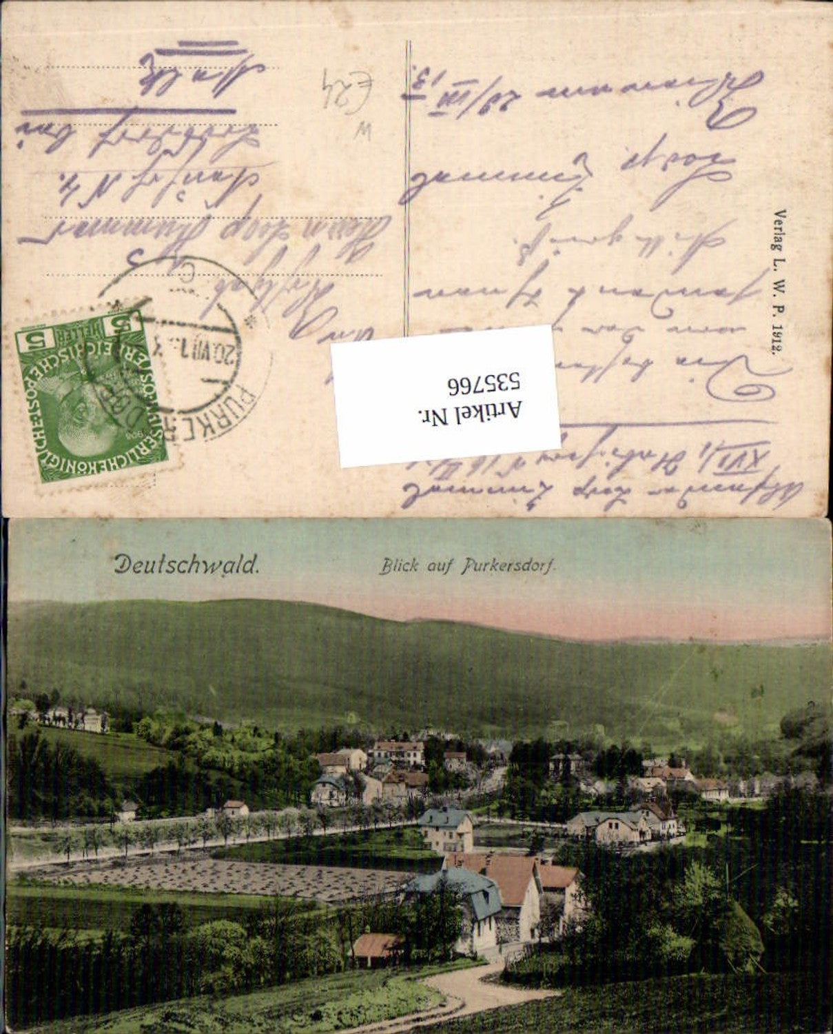 535766,tolle AK Deutschwald bei Purkersdorf Wien