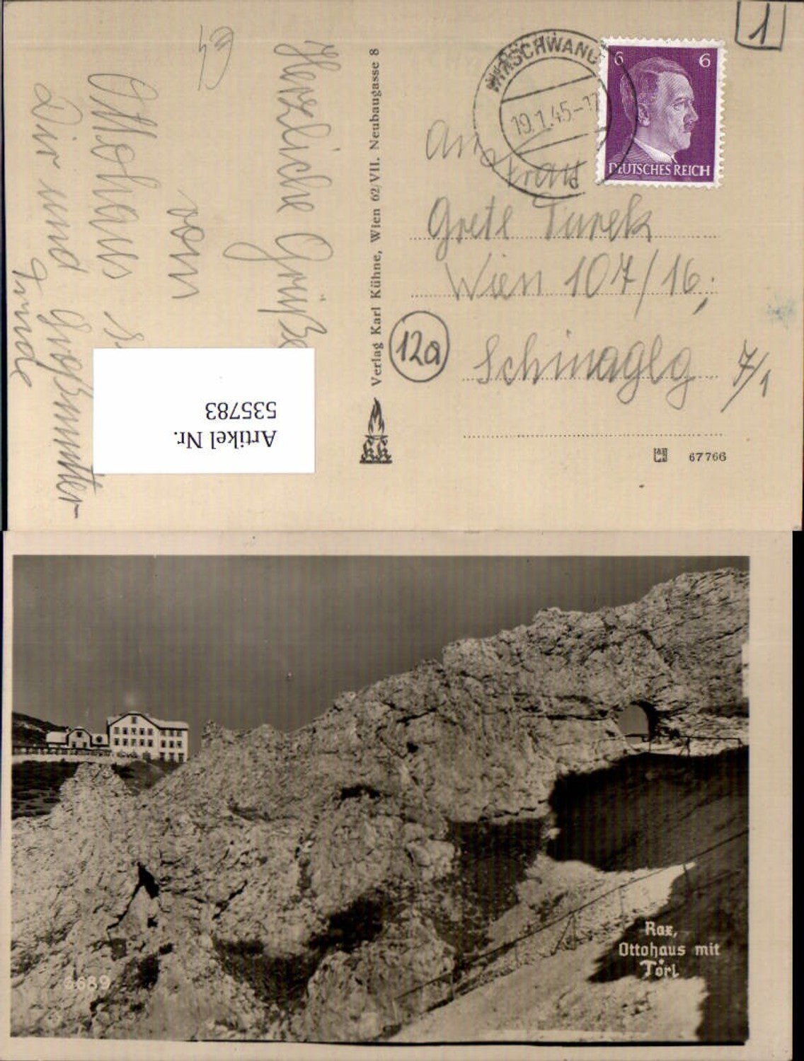 535783,tolle Foto-AK Rax Ottohaus Törl Hirschwang Payerbach