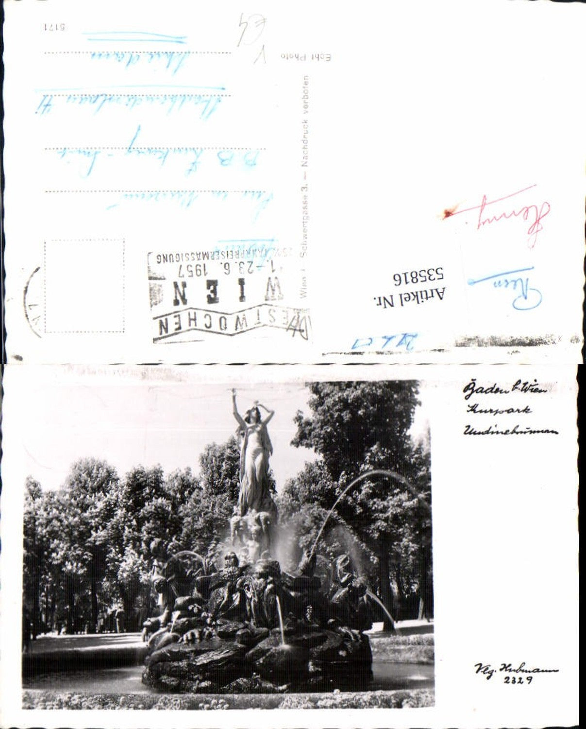 535816,Baden bei Wien Udinebrunne pub Hubmann 2329