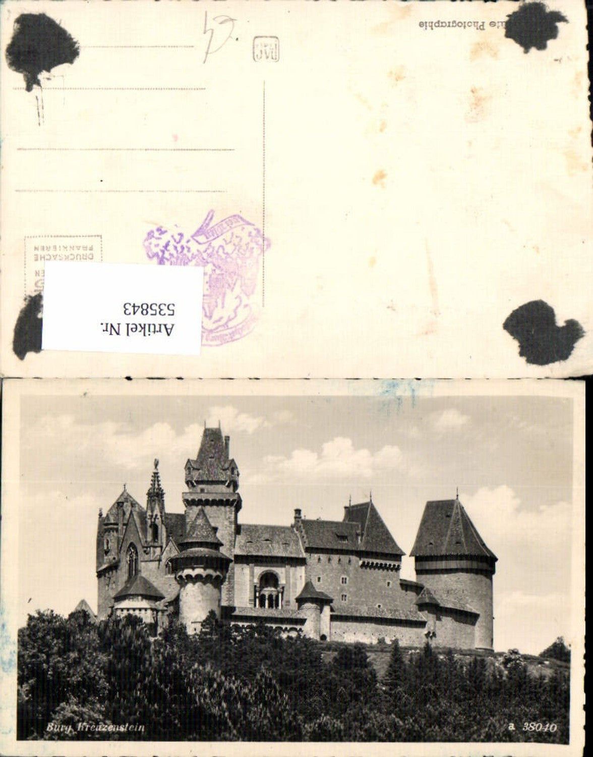 535843,Burg Kreuzenstein bei Leobendorf Korneuburg