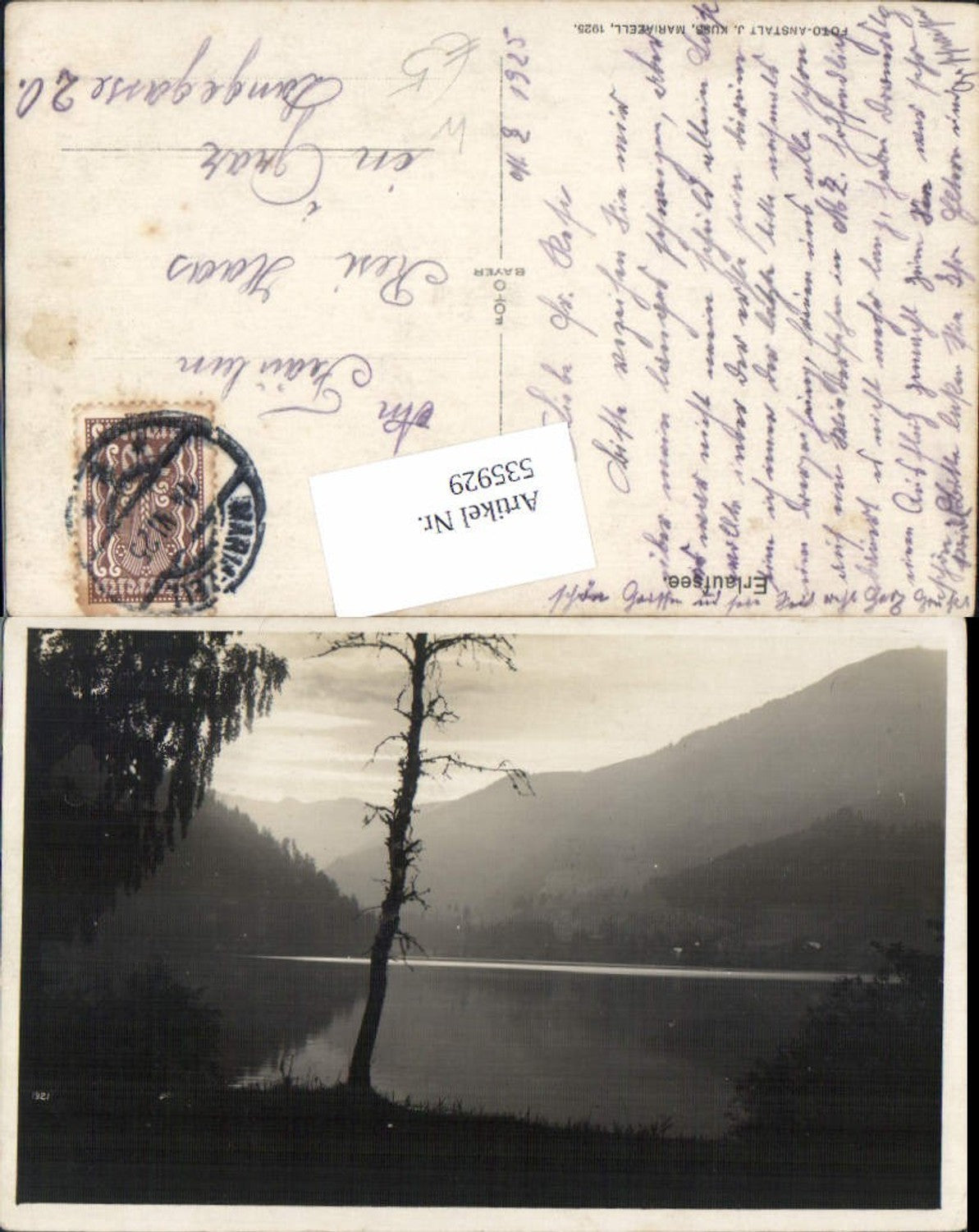 535929,tolle Foto-AK Erlaufsee bei Mitterbach Maria Zell