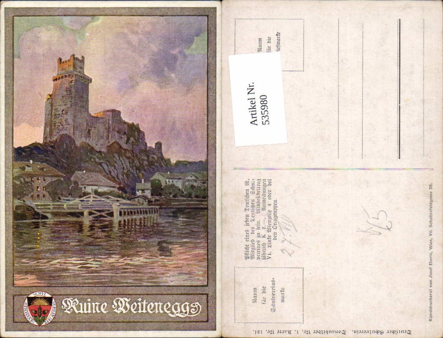 535980,Ruine Weitenegg in der Wachau pub Schulverein 134