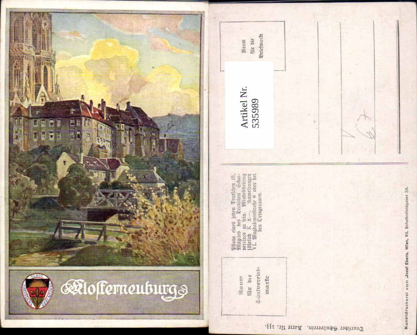 535989,Klosterneuburg pub Schulverein 233