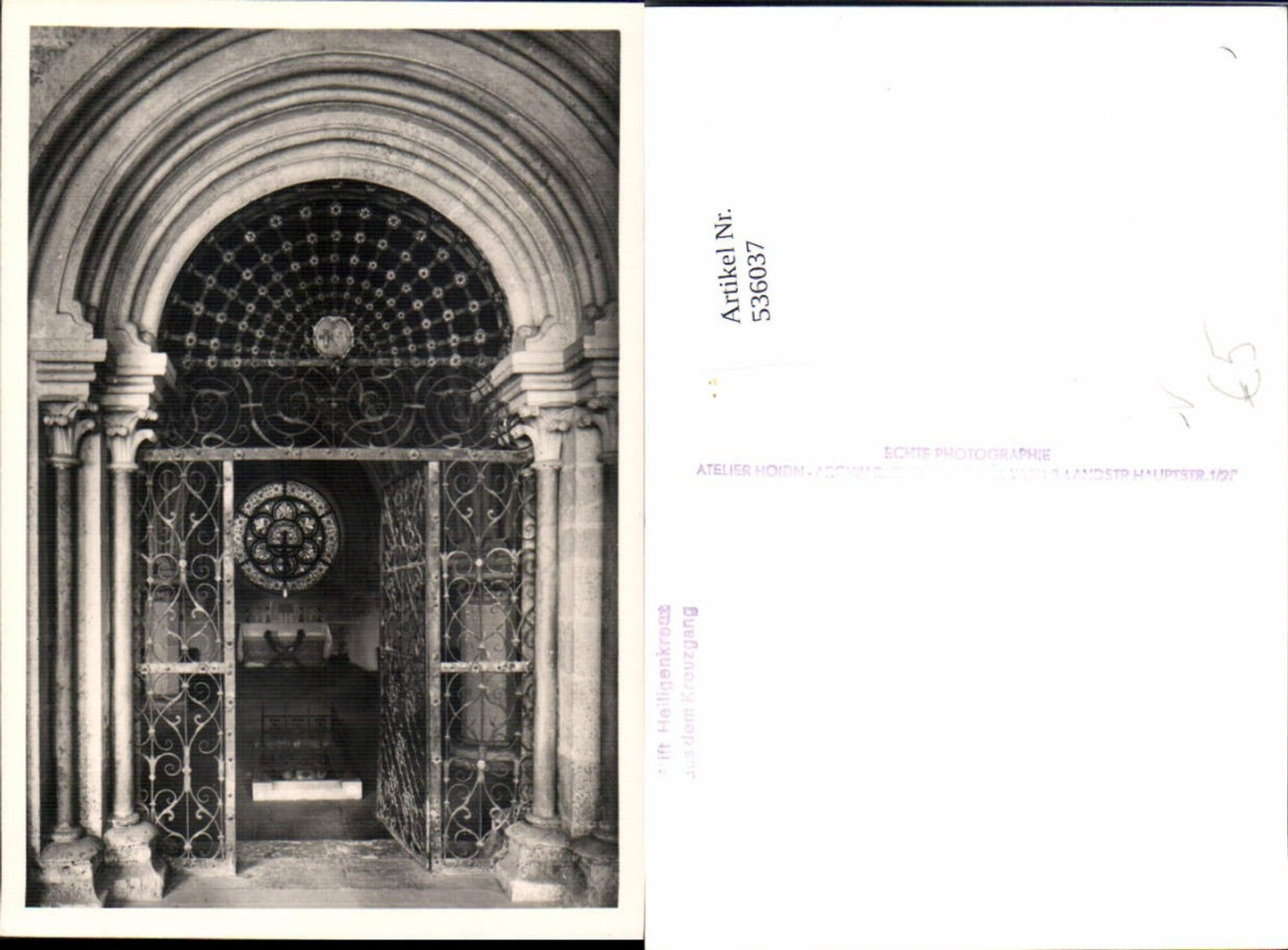 536037,Stift Heiligenkreuz Gitter Tor pub Brühlmeyer