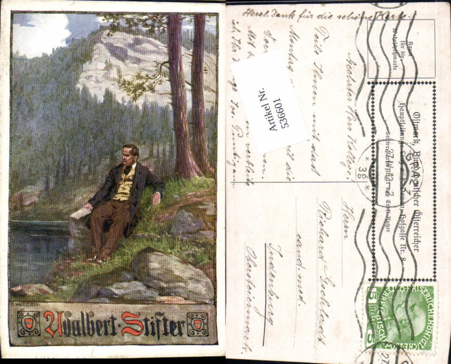 536601,Ostmark Bund deutscher Österreicher 21 Ernst Kutzer Adalbert Stifter