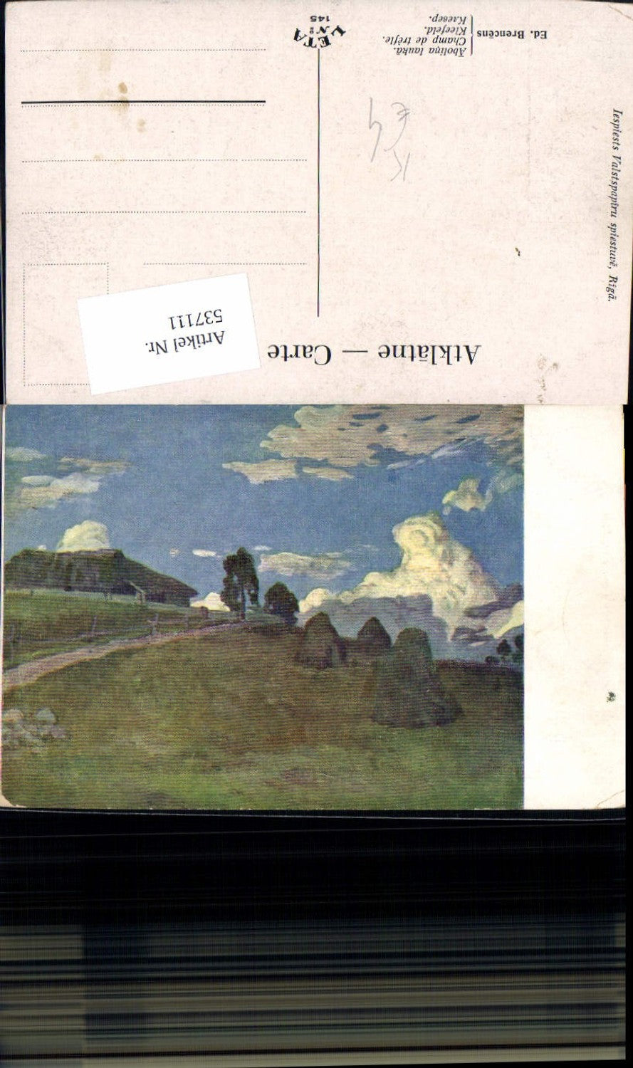 537111,Künstler AK Ed. Brencens Klee Kleefeld
