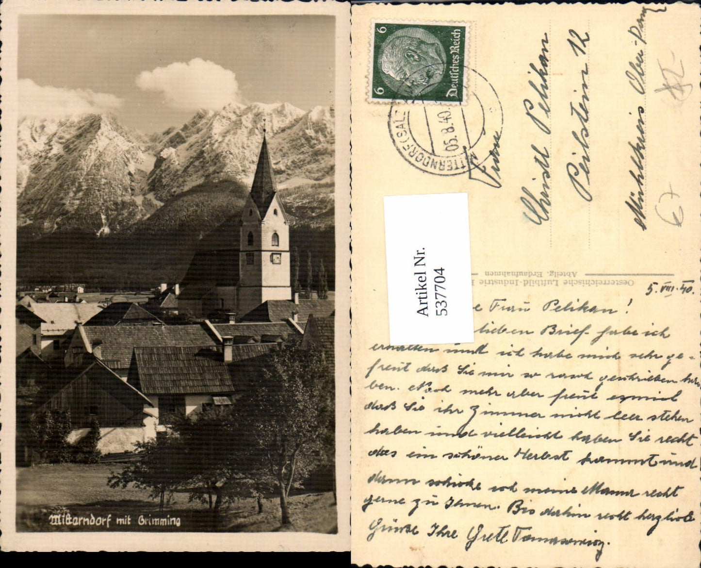 Alte Ansichtskarte – Old Postcard