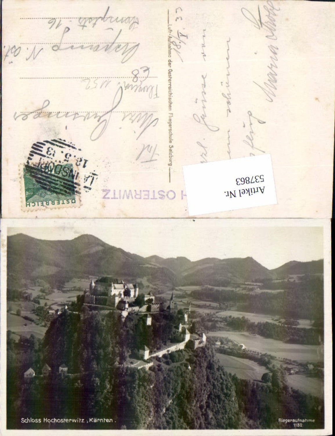 537863,tolle Fliegeraufnahme 1152 Hochosterwitz b. St. Veit an der Glan