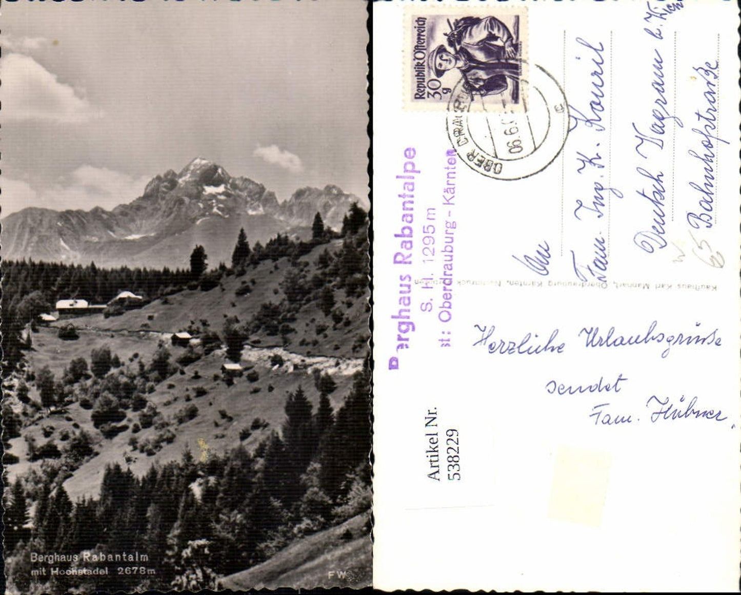538229,Berghaus Rabantalm Oberdrauburg Ober Drauburg