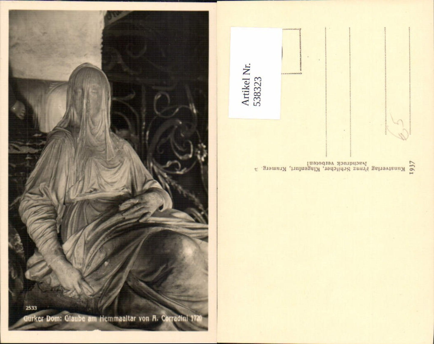 538323,Gurk Gurker Dom Hemmaaltar A. Corradini