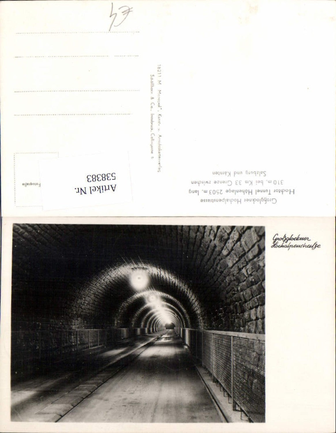 538383,Großglockner Hochalpenstrasse Heiligenblut Hochtor Tunnel