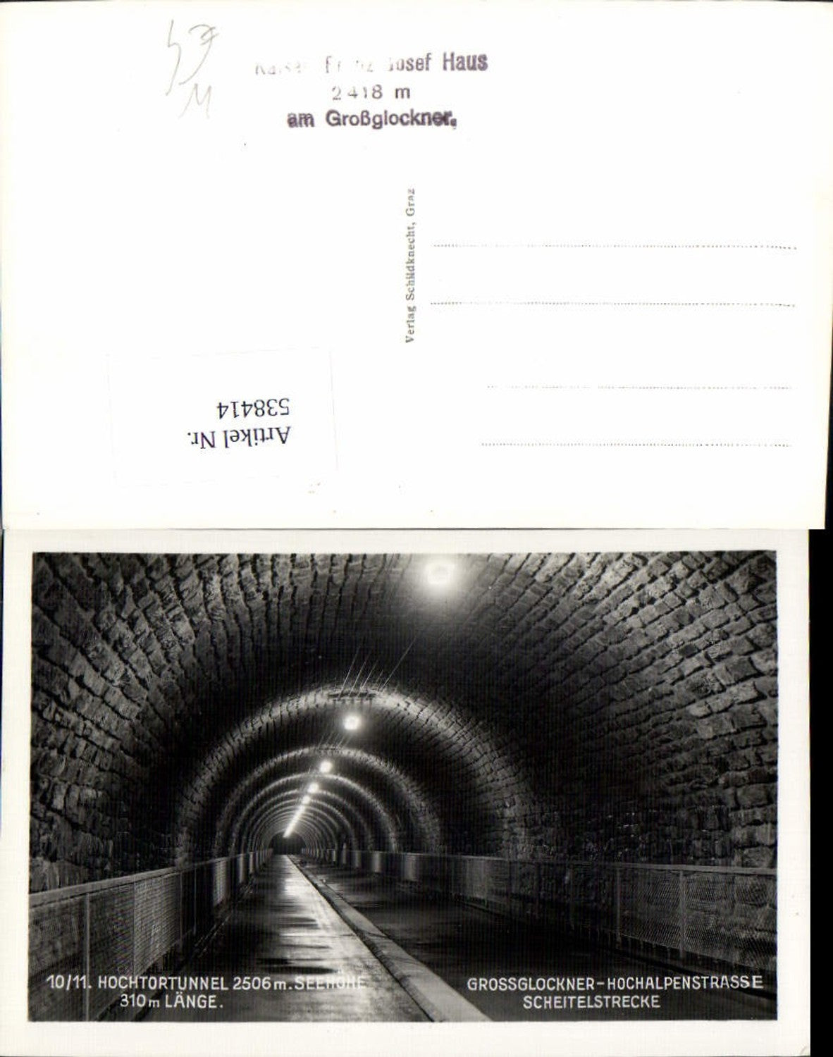 538414,Grossglockner Hochalpenstrasse Heiligenblut Hochtortunnel