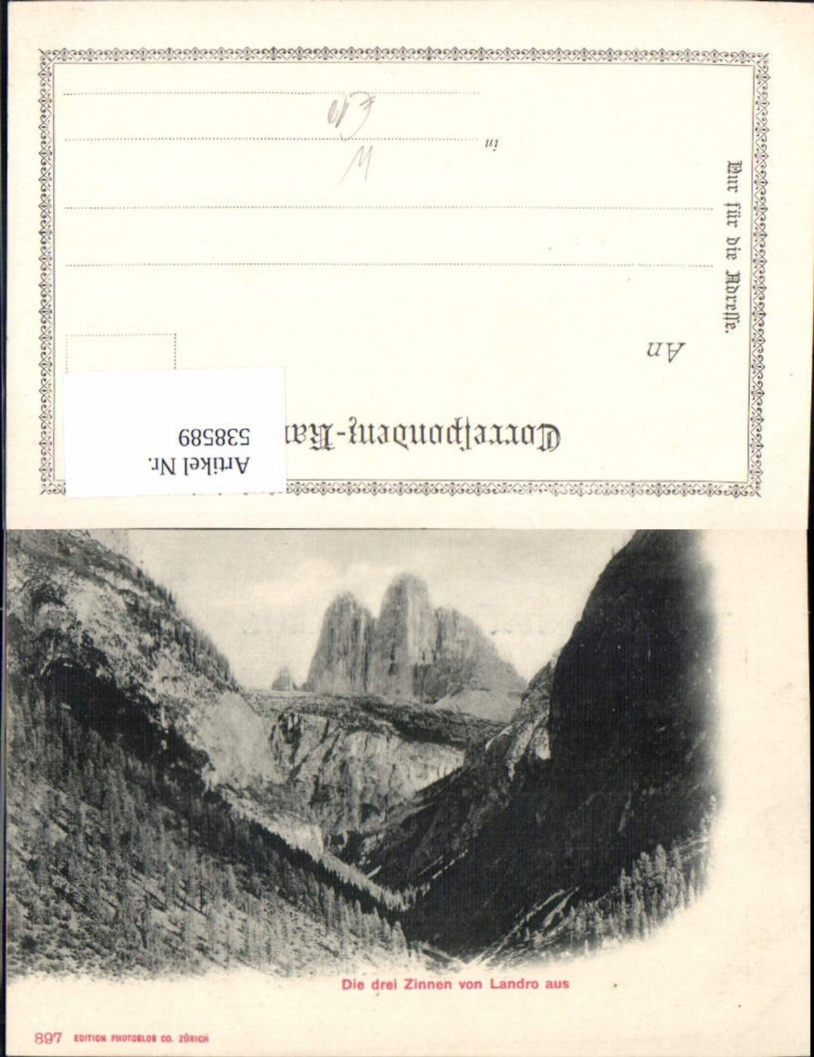 Alte Ansichtskarte – Old Postcard