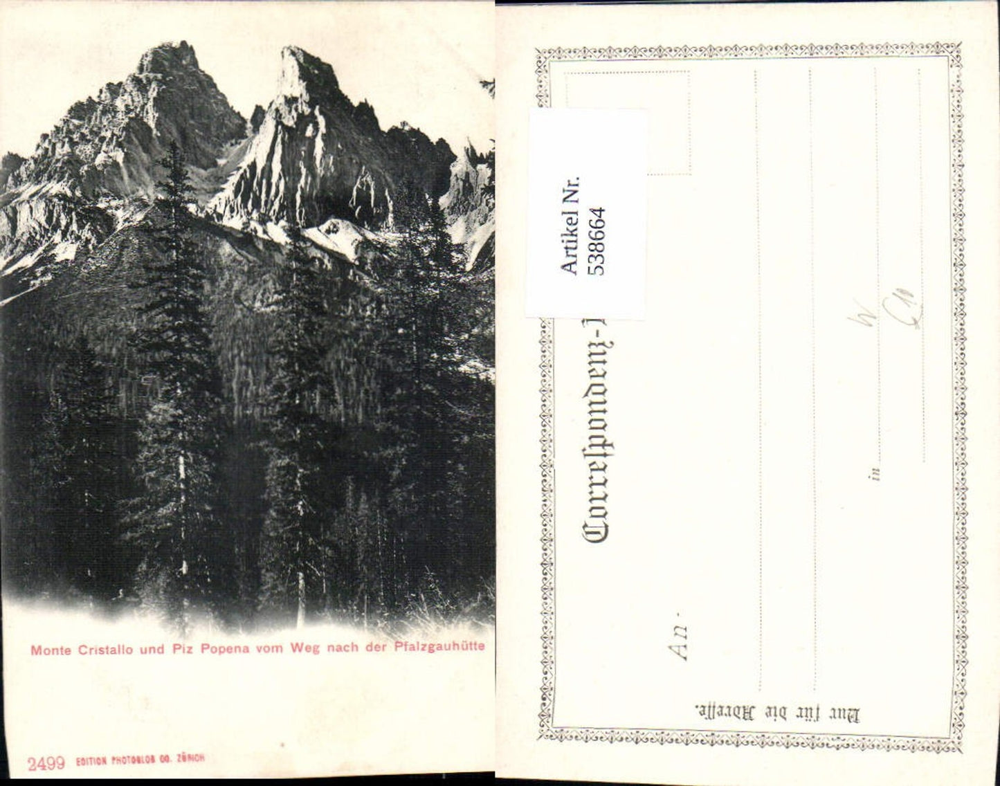 Alte Ansichtskarte – Old Postcard