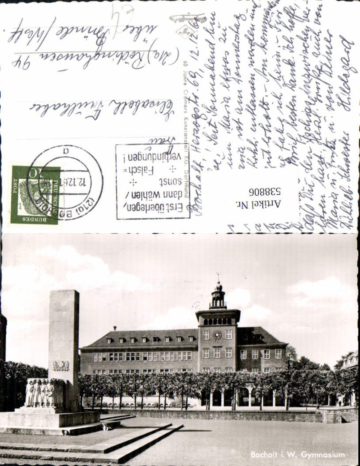 538806,Fotokunst Cramer Bocholt i. W. Gymnasium