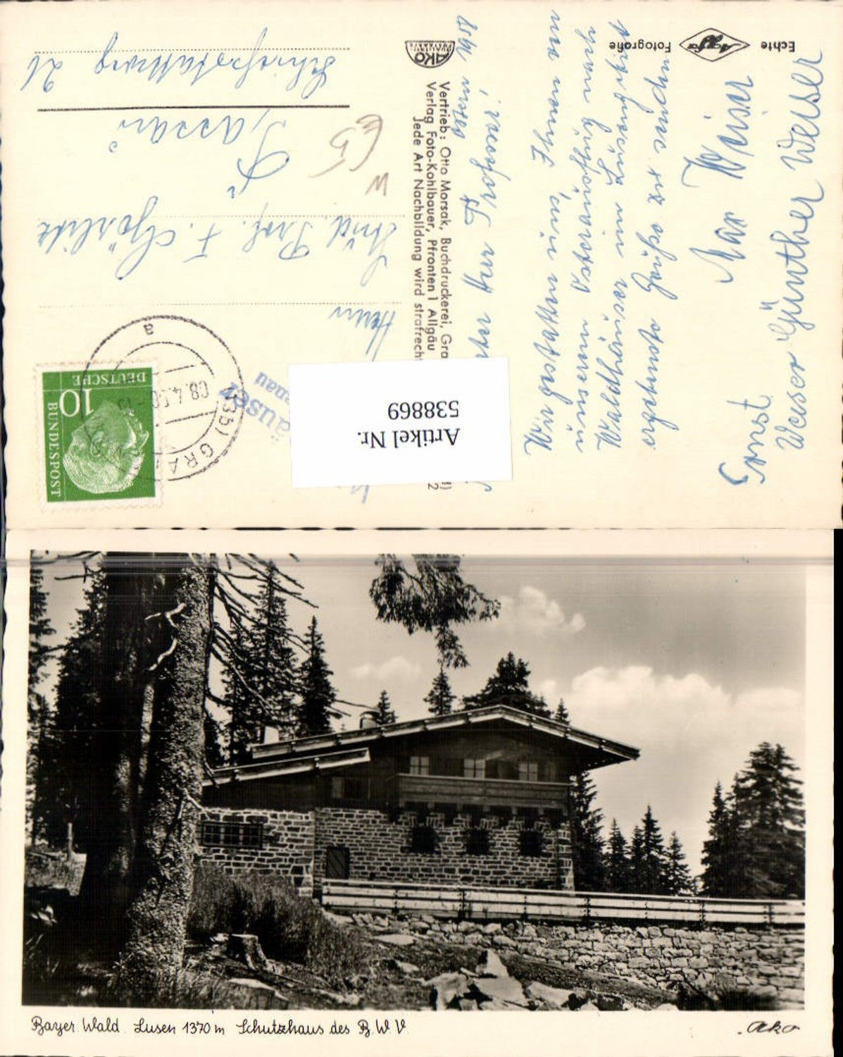 538869,Photo art Photo Kohlbauer Otto Morsak Lusen Schutzhaus Grafenau