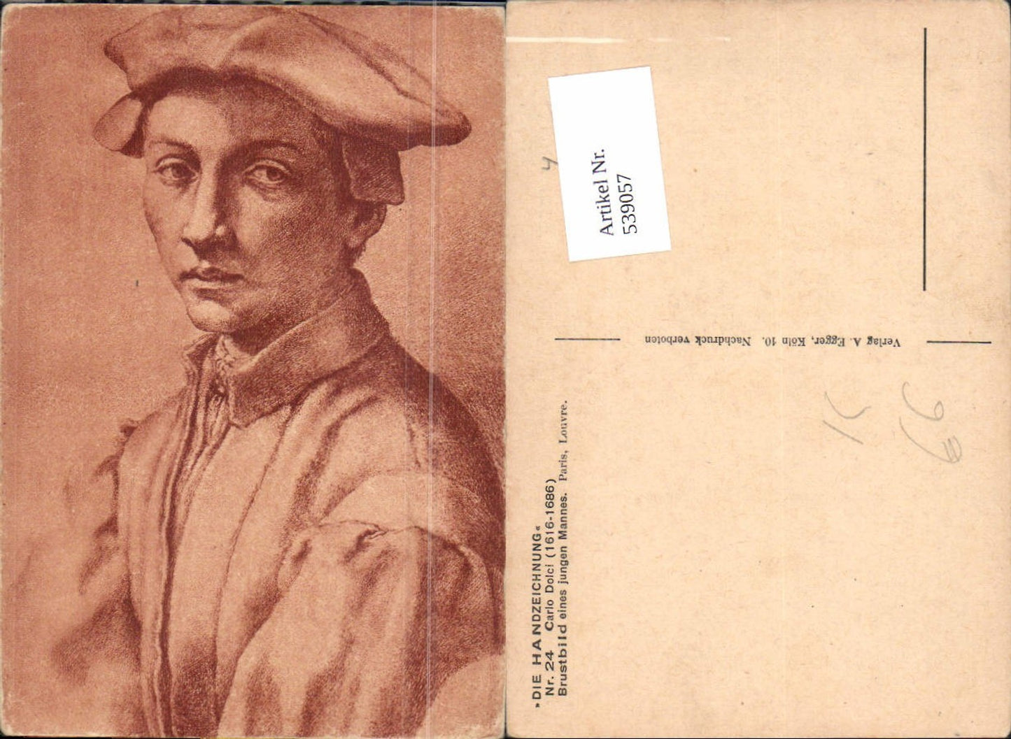 539057,Carlo Dolci Handzeichnung