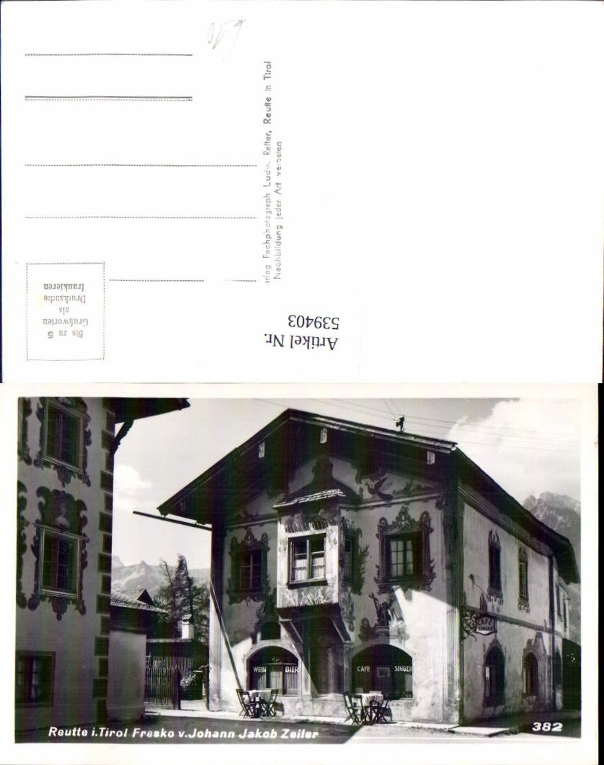 Alte Ansichtskarte – Old Postcard